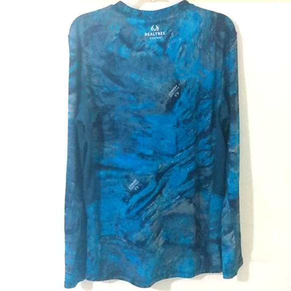 REALTREE ASPECT FISHING REVERSIBLE PERFORMANCE LONG SLEEVE TEE SHIRT SIZE S NWT - Picture 6 of 10